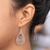 Amethyst dangle earrings, 'Ethereal Wisdom' - Polished Amethyst and Sterling Silver Dangle Earrings (image 2c) thumbail