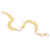 Gold-plated cultured pearl pendant bracelet, 'Ashoka's Beauty' - Floral 18k Gold-Plated Pendant Bracelet with White Pearl (image 2c) thumbail