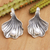Cultured pearl drop earrings, 'Marine Secret' - Sterling Silver Seashell Drop Earrings with Cultured Pearls