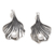 Cultured pearl drop earrings, 'Marine Secret' - Sterling Silver Seashell Drop Earrings with Cultured Pearls (image 2a) thumbail