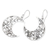 Sterling silver dangle earrings, 'Carved Moon' - Sterling Silver Crescent Moon Dangle Earrings Made in Bali