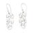 Sterling silver dangle earrings, 'Elephant Show' - Sterling Silver Dangle Earrings with Elephant  Motif thumbail