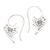 Sterling silver drop earrings, 'Blooming Enchantment' - Polished Sterling Silver Drop Earrings with Floral Details thumbail
