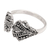 Sterling silver band ring, 'Beautiful Fan' - Fan-Shaped Sterling Silver Band Ring Crafted in Bali (image 2e) thumbail