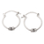 Sterling silver hoop earrings, 'Bali Visions' - Balinese Traditional Sterling Silver Hoop Earrings thumbail