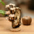 Wood sculpture, 'Mushroom Path' - Handmade Jempinis Wood Sculpture with Benalu Wood Accents