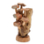 Wood sculpture, 'Mushroom Path' - Handmade Jempinis Wood Sculpture with Benalu Wood Accents (image 2b) thumbail