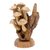 Wood sculpture, 'Mushroom Charm' - Handcrafted Wood Sculpture with Benalu Wood Pieces thumbail