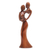 Holzskulptur - Handgeschnitzte Suar-Holzskulptur eines abstrakten Tanzes