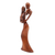 Wood sculpture, 'Dancing on My Mind' - Hand-Carved Suar Wood Sculpture of an Abstract Dance (image 2c) thumbail