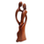 Escultura de madera - Escultura de Pareja Bailando en Madera de Suar Tallada a Mano