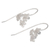 Sterling silver drop earrings, 'Lily Kisses' - Sterling Silver Lily Drop Earrings Crafted in Bali