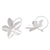 Ohrhänger aus Sterlingsilber - Ohrhänger aus Sterlingsilber mit Blumenmuster