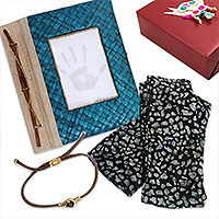 Curated gift box, 'Unforgettable Trip' - Curated Travel-Themed Gift Box with 3 Items from Indonesia
