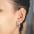Amethyst drop earrings, 'Divinity Crown' - Sterling Silver Drop Earrings with One-Carat Amethyst Gems