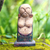 estatuilla de madera - Estatuilla rústica de madera de albesia hecha a mano balinesa