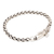 Sterling silver chain bracelet, 'Modern Caresses' - Polished Sterling Silver Chain Bracelet in a Wheat Pattern (image 2b) thumbail
