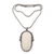 Men's sterling silver pendant necklace, 'Ganapati in Paradise' - Men's Sterling Silver Pendant Necklace God Ganesha Ganapati (image 2a) thumbail