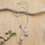 Sterling silver lariat necklace, 'Autumn in Java' - Javanese Polished Sterling Silver Lariat Necklace thumbail