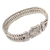 Men's sterling silver chain bracelet, 'Serene Leader' - Men's Sterling Silver Bracelet with Snake Chains (image 2b) thumbail