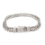 Men's sterling silver chain bracelet, 'Resilient Leader' - Men's Sterling Silver Bracelet with Foxtail Chains thumbail