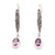 Amethyst dangle earrings, 'Heaven's Treasure in Purple' - Sterling Silver and Amethyst Dangle Earrings Crafted in Bali