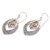 Citrine dangle earrings, 'Party Queen in Yellow' - Sterling Silver Fashion Dangle Earrings with Citrine Stone