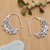 Sterling silver drop earrings, 'Tropical Aura' - Polished Sterling Silver Floral and Leafy Drop Earrings