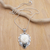 Labradorite and blue topaz pendant necklace, 'Bali' - Labradorite Blue Topaz Sterling Silver Rose Pendant Necklace (image 2) thumbail