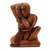 Wood statuette, 'Sweet Love' - Romantic Wood Sculpture thumbail