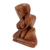 Wood statuette, 'Sweet Love' - Romantic Wood Sculpture (image 2c) thumbail