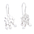 Cultured pearl chandelier earrings, 'Ocean Honeycomb' - Sterling Silver Chandelier Earrings with Grey Pearls