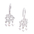Aretes candelabro de perlas cultivadas - Pendientes Chandelier de Plata de Ley con Perlas Grises
