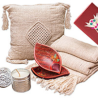 Curated gift box, 'Decorate with Love' - Curated Gift Box with 5 Decorative Items from Indonesia