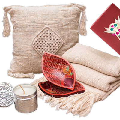 Curated gift box, 'Decorate with Love' - Curated Gift Box with 5 Decorative Items from Indonesia