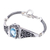 Blue topaz pendant bracelet, 'Penglipuran's Treasure' - Traditional Pendant Bracelet with Faceted 6-Carat Blue Topaz (image 2b) thumbail