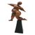 Wood sculpture, 'Dance of Happiness' - Hand-Carved Inspirational Suar Wood Sculpture of a Woman thumbail