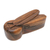 Wood puzzle box, 'Cricket's Challenge' - Hand-Carved Cricket-Themed Suar Wood Puzzle Box