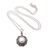 Collar con colgante de perlas mabe cultivadas - Collar de Plata con Colgante Floral y Perla Mabe Cultivada