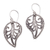 Sterling silver dangle earrings, 'Leaves of Fall' - Sterling Silver Leaf Dangle Earrings with Openwork Accents