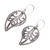 Sterling silver dangle earrings, 'Leaves of Fall' - Sterling Silver Leaf Dangle Earrings with Openwork Accents