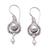 Cultured pearl dangle earrings, 'Virtuous Ocean' - Classic Sterling Silver Dangle Earrings with Cultured Pearls thumbail