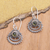 Peridot dangle earrings, 'Empire's Fortune' - Sterling Silver Dangle Earrings with Natural Peridot Gems thumbail