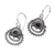 Peridot dangle earrings, 'Empire's Fortune' - Sterling Silver Dangle Earrings with Natural Peridot Gems (image 2b) thumbail