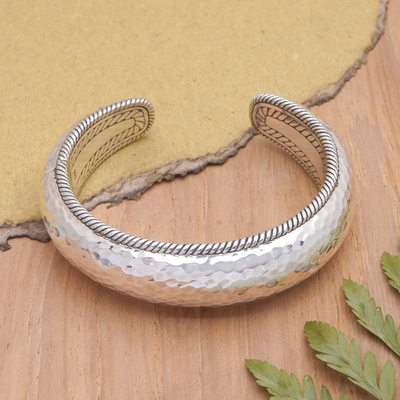 Sterling silver cuff bracelet, Ambitions