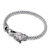 Pulsera con colgante de cadena de plata de ley para hombre - Pulsera con colgante de cadena de plata de ley con dragón Basuki para hombre