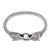 Herren-Kettenarmband aus Sterlingsilber mit Kettenanhängern - Herren-Kettenarmband aus Sterlingsilber mit Wolfsanhängern