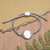 Sterling silver pendant bracelet, 'Balinese Sands' - Sterling Silver Pendant Bracelet with Hammered Details thumbail