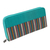 Cotton wallet, 'Humble Lurik Turquoise' - Handwoven Turquoise Striped Cotton Wallet with Zipper