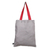 Faltbare Einkaufstasche aus Baumwolle - Rote faltbare Baumwoll-Einkaufstasche mit javanischem Lurik-Muster